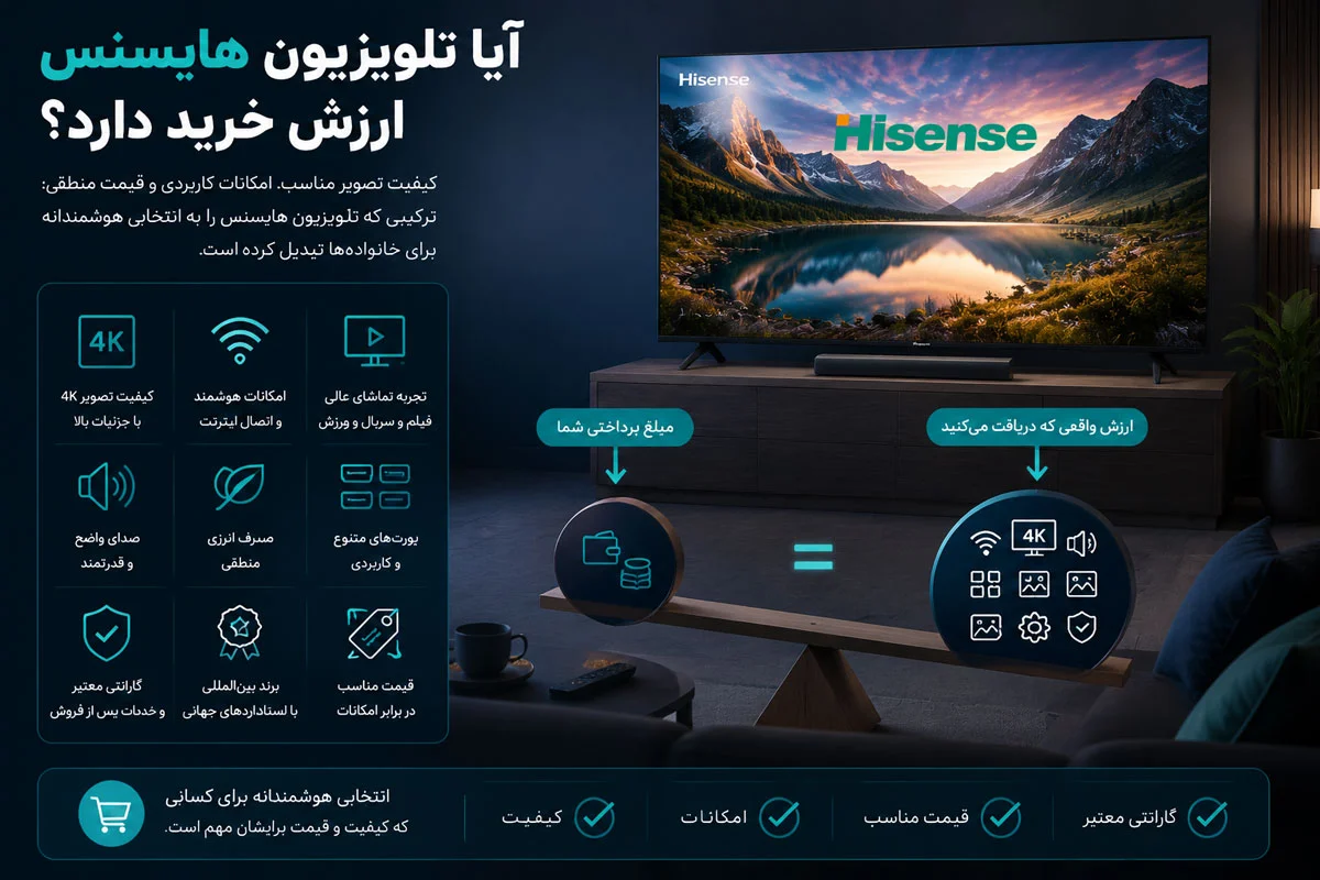 آیا تلویزیون هایسنس ارزش خرید دارد