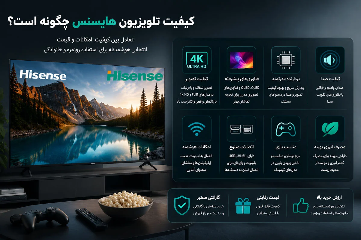 کیفیت تلویزیون هایسنس چگونه است